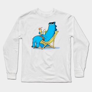 Flat out like a lizardman drinking Long Sleeve T-Shirt